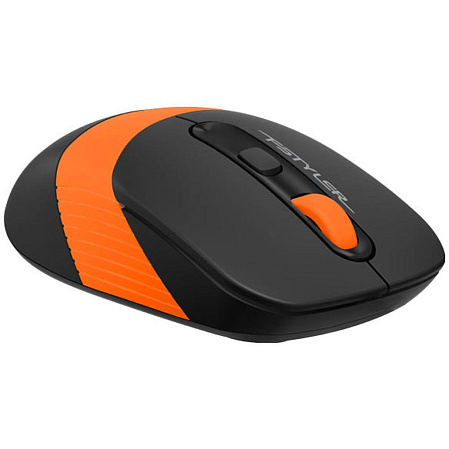 Мышь беспроводная A4Tech Fstyler FG10S Black/Orange silent Wireless