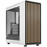 Корпус ATX Miditower Fractal Design North TG Clear Tint Wood panel, Chalk White