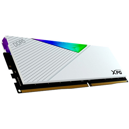 Модуль памяти DIMM 64Gb 2х32Gb DDR5 PC51200 6400MHz ADATA XPG Lancer RGB White (AX5U6400C3232G-DCLARWH)