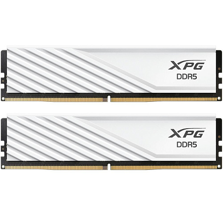 Модуль памяти DIMM 32Gb 2х16Gb DDR5 PC51200 6400MHz ADATA XPG Lancer Blade White (AX5U6400C3216G-DTLABWH)