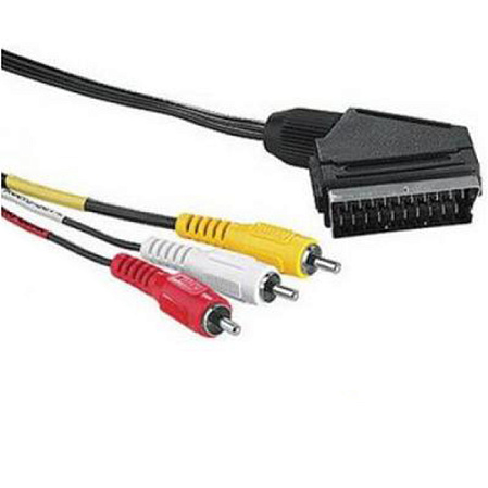 Кабель SCART(M) - 3*RCA, 3m