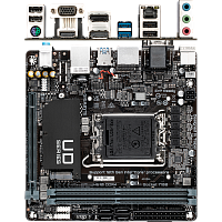 Материнская плата Gigabyte H610I DDR4 H610 Socket-1700 2xDDR4, 4xSATA3, 1xM.2, 1xPCI-E16x, 2xUSB3.2, D-Sub, 2xDP, HDMI, Glan, mini-ITX