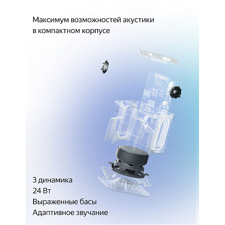 Умная колонка Яндекс Станция Миди с голосовым помощником Алиса Emerald