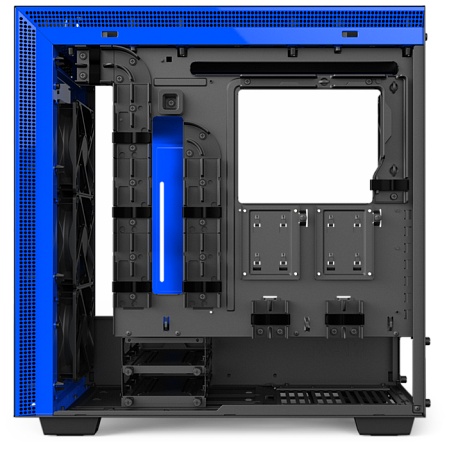 Корпус ATX Miditower NZXT H700i Smart CA-H700W-BL Black/Blue