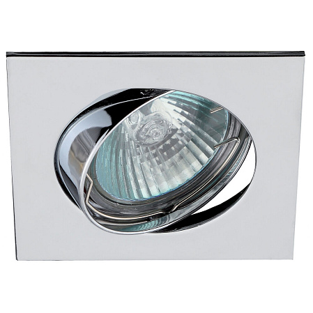 ЭРА C0043661 KL2A CH MR16 12V/220V 50W хром, квадрат, поворотный