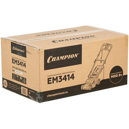Электрическая газонокосилка Champion EM3414