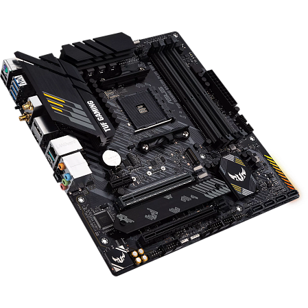 Материнская плата ASUS TUF Gaming B550M-Plus WiFi II B550 Socket AM4 4xDDR4, 4xSATA3, RAID, 2xM.2, 2xPCI-E16x, 5xUSB3.2, 1xUSB3.2 Type C, DP, HDMI, Wi-Fi, 2.5Glan, mATX