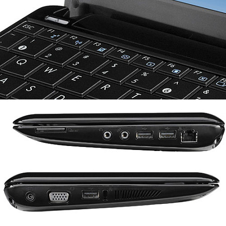 Нетбук Asus EEE PC 1005P Atom N450/2Gb/160Gb/4400mAh/10,1"/Black/Win 7 Starter