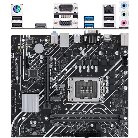 Материнская плата ASUS Prime H610M-D D4 H610 Socket-1700 2xDDR4, 4xSATA3, 1xM.2, 1xPCI-E16x, 2xUSB3.2, 1xCOM, D-Sub, HDMI, Glan, mATX
