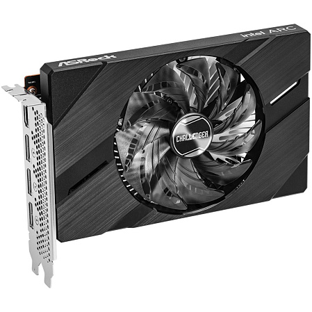 Видеокарта ASRock 6144Mb Intel Arc A380 Challenger ITX 6GB (A380 CLI 6GO) 2xDP, 2xHDMI, Ret
