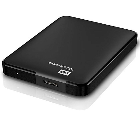 Внешний жесткий диск 2.5" 1Tb WD Elements Portable WDBUZG0010BBK-WESN USB3.0 Черный
