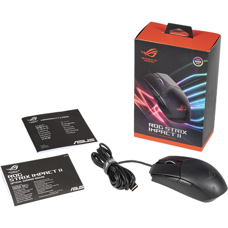 Мышь Asus ROG Strix Impact II Black проводная