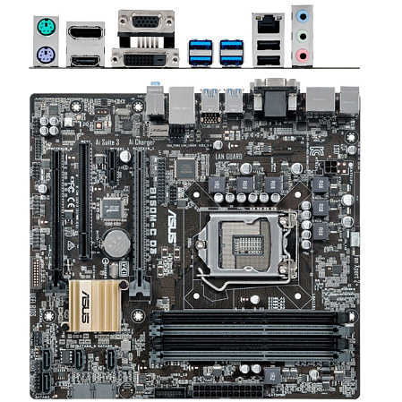 Материнская плата ASUS B150M-C D3 B150 Socket-1151 4xDDR3, 6xSATA3, 2xPCI-E16x, 6xUSB3.0,  Glan, mATX