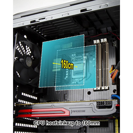 Корпус ATX Miditower INWIN G7 BWR143 Black