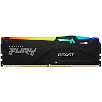 Модуль памяти DIMM 16Gb DDR5 PC48000 6000MHz Kingston Fury Beast RGB Black (KF560C36BBE2A-16)