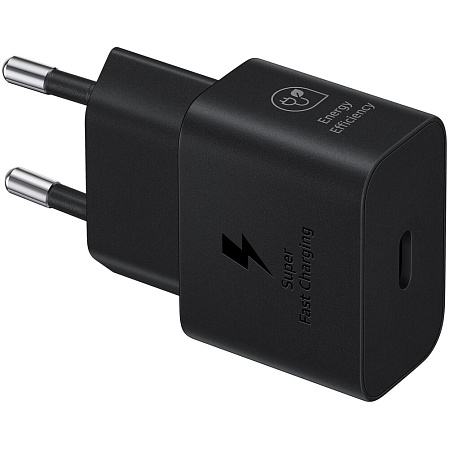 Сетевое зарядное устройство Samsung EP-TA2510 25W Type C, черное