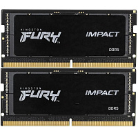 Модуль памяти SO-DIMM DDR5 64Gb (2x32Gb) PC38400 4800Mhz Kingston Fury Impact (KF548S38IBK2-64)