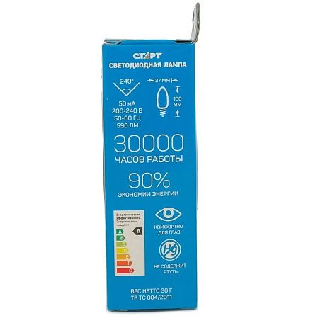 Светодиодная лампа СТАРТ LEDCandleE27 7W40 4680024811378