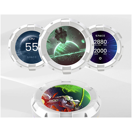 Система водяного охлаждения ID-Cooling SL240 White 1150/1155/S1156/1151/1200/1700, AM4/AM5
