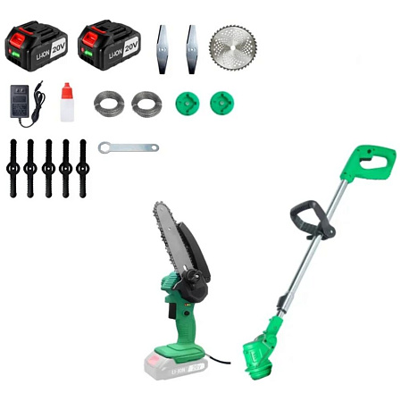 Набор садовых инструментов Zitrek (GreenCut 20, GreenSaw 20 Extra Power) 2 в 1, 2х2.0Ач 082-2020