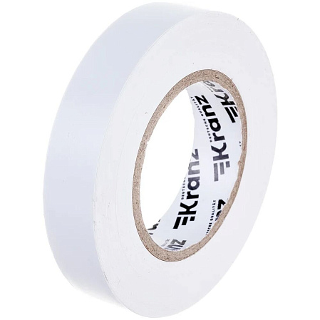 Изолента Kranz KR-09-2101 ш.15мм 25м белый