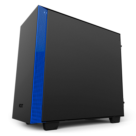 Корпус MicroATX Miditower NZXT H400i Smart CA-H400W-BL Black/Blue