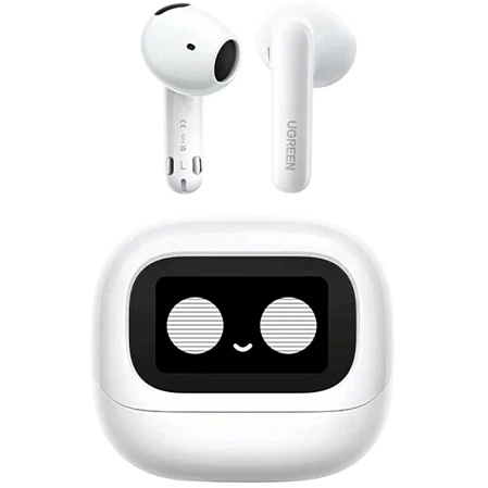 Bluetooth гарнитура Ugreen WS216 (65386) LightBuds Magic Hybrid ANC White