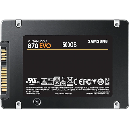Внутренний SSD-накопитель 500Gb Samsung 870 Evo (MZ-77E500B) SATA3 2.5"