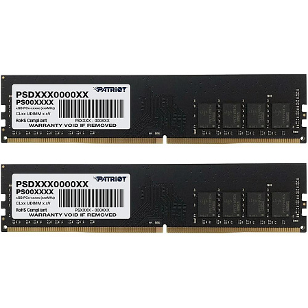 Модуль памяти DIMM 32Gb 2х16Gb DDR4 PC25600 3200MHz Patriot Memory (PSD432G3200K)