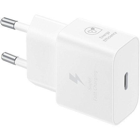 Сетевое зарядное устройство Samsung EP-TA2510 25W Type C, белое