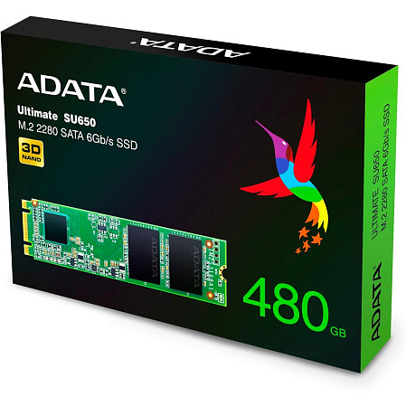 Внутренний SSD-накопитель 480Gb A-Data Ultimate SU650 (ASU650NS38-480GT-C) M.2 2280 SATA3