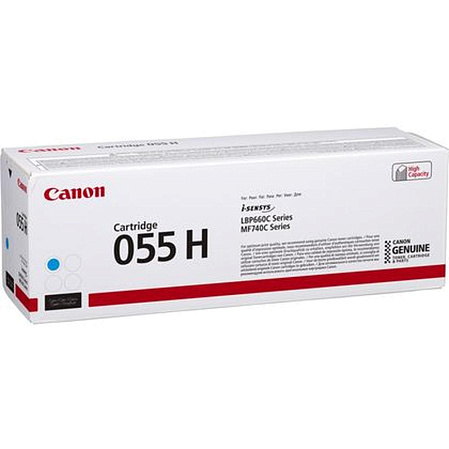 Картридж Canon 055 H C для Canon LBP663Cdw/LBP664Cx/MF746Cx/MF742Cdw/MF744Cdw (5900стр.)