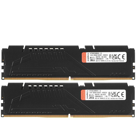 Модуль памяти DIMM 32Gb 2х16Gb DDR5 PC44800 5600MHz Kingston Fury Beast Black EXPO (KF556C36BBEK2-32)
