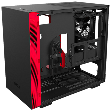 Корпус Mini-ITX Minitower NZXT H200 CA-H200B-BR Mini-ITX Black/Red