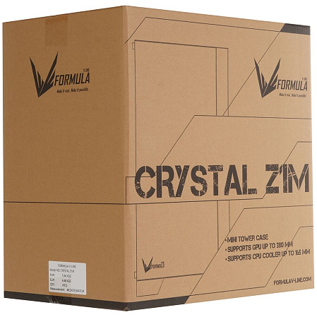 Корпус MicroATX Minitower Formula Crystal Z1M Black