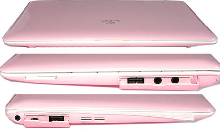 Нетбук Asus EEE PC 1008HA Atom-N280/2G/250G/10"/WiFi/BT/2900mAh/Win7 Starter/Pink