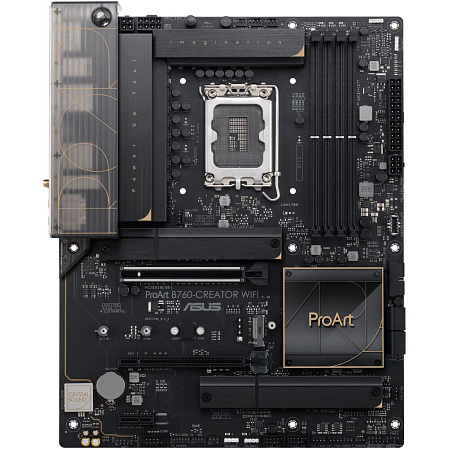 Материнская плата ASUS ProArt B760-Creator WiFi B760 Socket-1700 4xDDR5, 4xSATA3, RAID, 3xM.2, 2xPCI-E16x, 4xUSB3.2, 1xUSB3.2 Type C, DP, HDMI, WiFi, 2xGlan, ATX