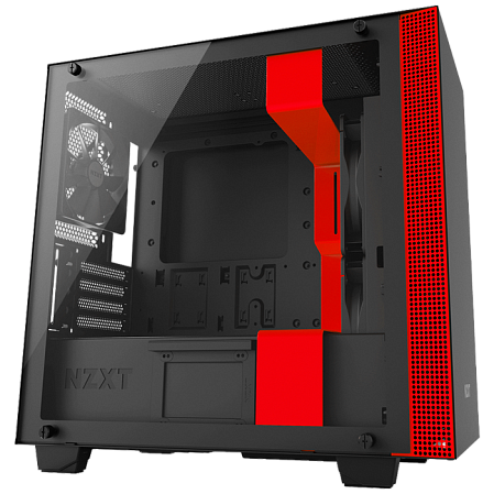 Корпус MicroATX Miditower NZXT H400 CA-H400B-BR Black/Red