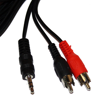 Кабель Audio MiniJack (3.5mm) - 2*RCA, 2.5m