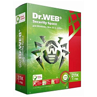 Антивирус Dr.Web Security Space (2 ПК на 1 год) 