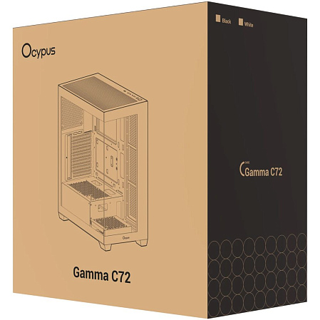 Корпус ATX Miditower Ocypus Gamma C72 WH White