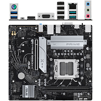 Материнская плата ASUS Prime B650M-K B650 Socket AM5 2xDDR5, 4xSATA3, RAID, 2xM.2, 1xPCI-E16x, 2xUSB3.2, D-Sub, HDMI, 2.5Glan, mATX
