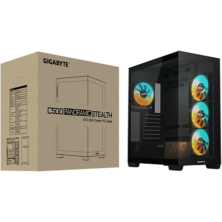 Корпус ATX Miditower Gigabyte GB-C500P ST Black