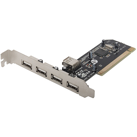 Контроллер Orient NC-612 PCI, USB2.0, NEC chipset, 4 port-ext, 1-port int