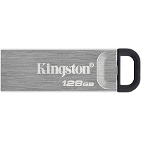 USB Flash накопитель 128GB Kingston DataTraveler Kyson (DTKN/128GB) USB 3.2 Черно-серебристый