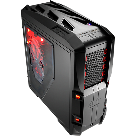 Корпус ATX Fulltower AeroCool GT-S Black Edition Black/Red