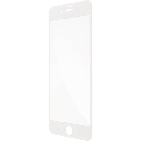 Защитное стекло для Apple iPhone 7 Plus\8 Plus Brosco 3D, изогнутое по форме дисплея, с белой рамкой
