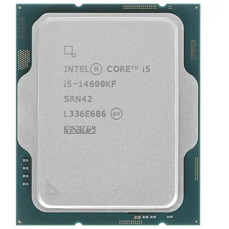 Процессор Intel Core i5-14600KF, 3.5ГГц, (Turbo 5.3ГГц), 14-ядерный, 24МБ, LGA1700, OEM