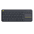 Клавиатура беспроводная Logitech K400 Plus Wireless Touch Keyboard Black