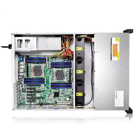 Корпус Gooxi RMC4124-670-HSE-D 4U 24bay chassis ,Expander backplane rear 2*2.5"SAS/SATA 1300W 1+1 EU power cables rail kit